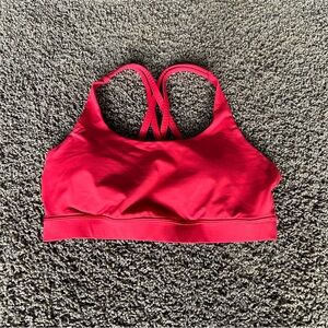 Lululemon red energy bra size 8